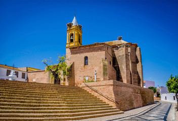 Iglesia de San Jorge, Palos de la frontera, Huelva - obrazy, fototapety, plakaty