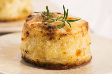 potato gratin with fresh rosemary