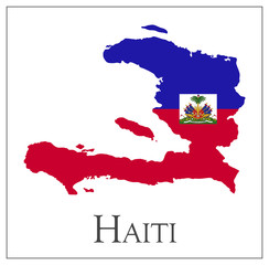 Haiti flag map
