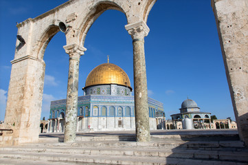 Fototapeta premium Jerozolima - Dom na Skale na Wzgórzu Świątynnym