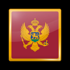 Flag of Montenegro. Glossy Icons