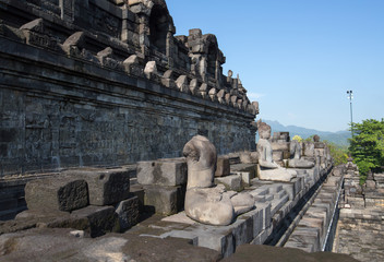 Fototapeta na wymiar Borobudur Temple, Yogyakarta, Indonesia.