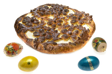 Easter cheesecake with cream cheese