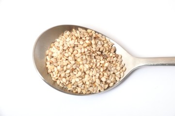 A spoonful of sesame seeds