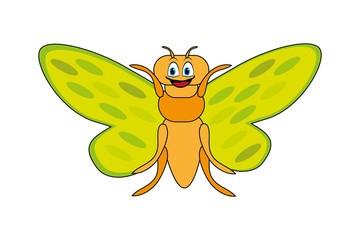 Cartoon cute cicada