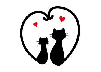 Cats in love