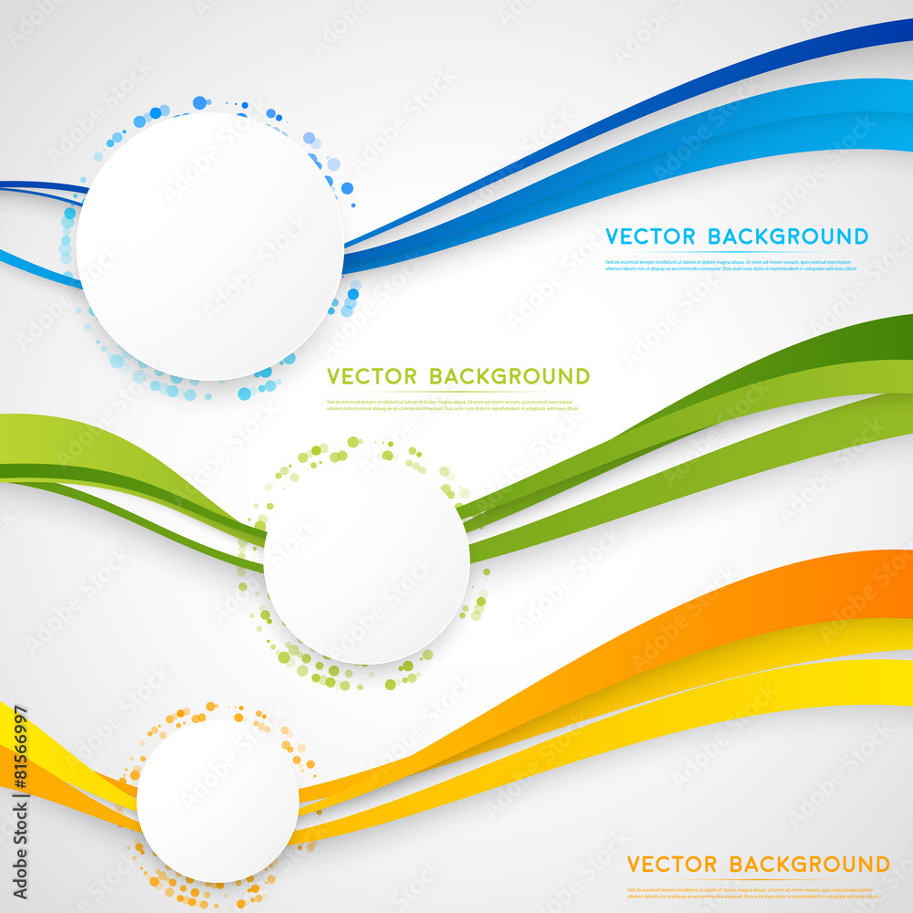Sticker vector abstract background design.
