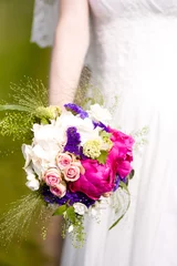 Papier peint photo Pivoines Bouquet de mariée  © Nastasia Froloff