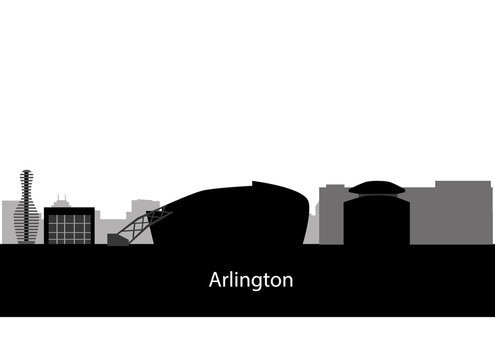 Arlington, Texas (city Skyline)