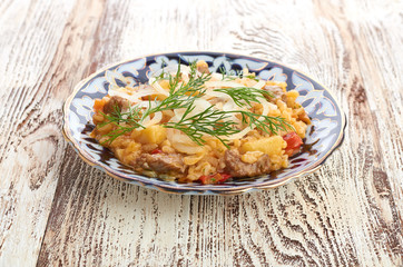 Pilau - traditional uzbek dish