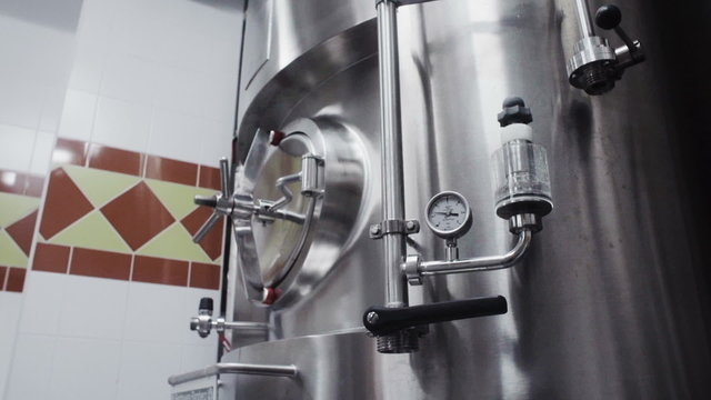 modern German brewery laboratory production with sensor