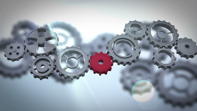 Cogs and wheels turning