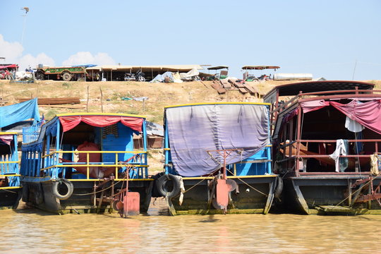 Boote in Kambodscha