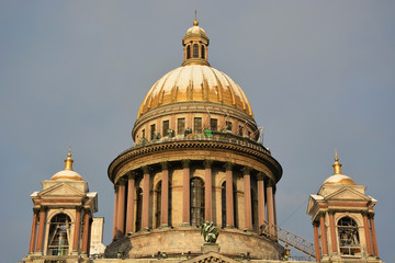 The famous St. Isaac cathedral