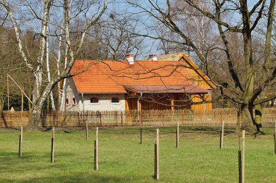 Building, barn, open-air museum - reconstruction of IXX century