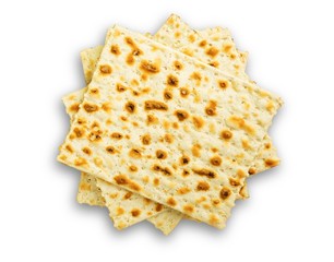 Matza. Matzo (or matzah) is bread traditionally eaten by Jews