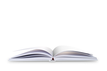 Fototapeta premium Open book, isolated on white background