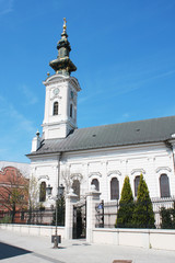 Naklejka premium Saborna church, one of the attractions of Novi Sad