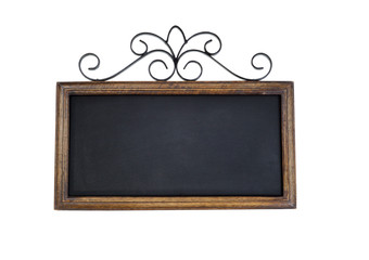 Vintage chalkboard on white background