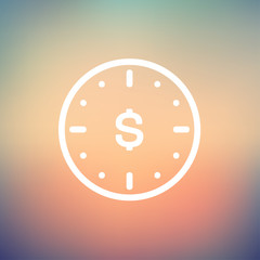 Business Flat thin line icon