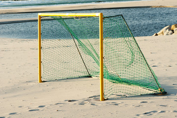 goal soccer on the beach