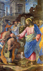 Obraz premium Rzym - Jezus uzdrowienie sparaliżowanego człowieka - Santo Spirito in Sassia