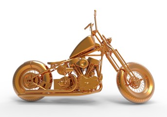 Golden Motorcycle
