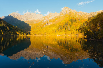 Mountain lake Kardyvach, Caucasus