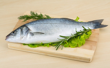 Raw seabass