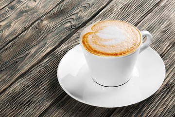 Coffee. Flat white coffee