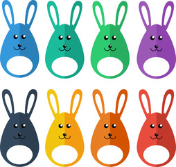 Easter egg bunnies