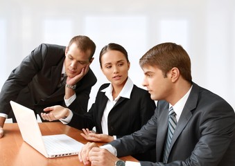 Fototapeta premium Business. Group of workers