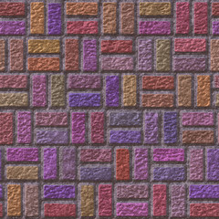 Brick pavement generated teture