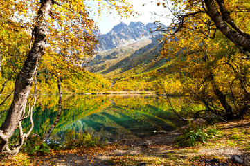 Mountain lake Kardyvach, Caucasus