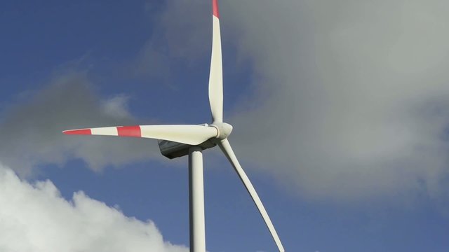 Wind turbine in the sky