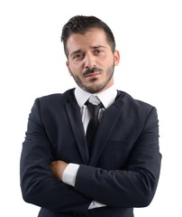 Businessman demoralized