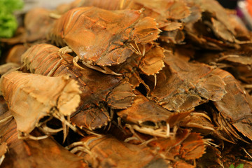 Seafood on restaurant and international foods