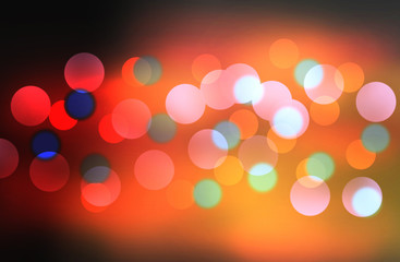 Festive abstract background with bokeh lights