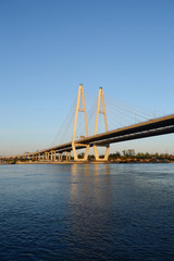 Fototapeta na wymiar Cable-Stayed Bridge.
