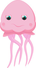 cute jellyfish cartoon