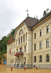 Fototapeta na wymiar Government and parliament building in Vaduz. Liechtenstein