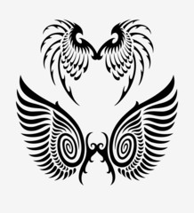 Wings tribal ornament decoration 3