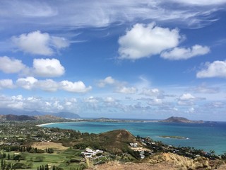 Aerial view of Kailua, Oahu