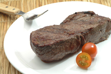 Grilled Steak with tomato