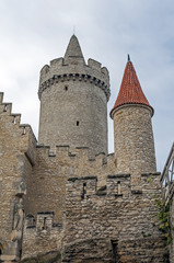 Fototapeta na wymiar Medieval castle tower.