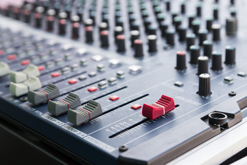 sound mixer console