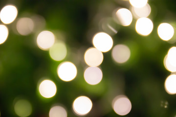 defocused christmas bokeh light for background