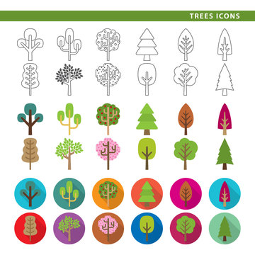 Trees icons.