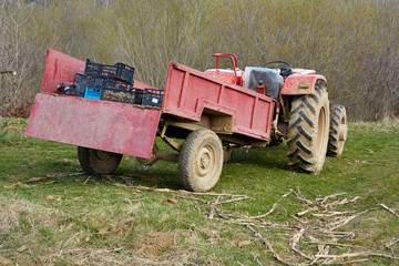Tractor on a field