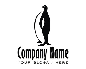 penguins image logo vector
